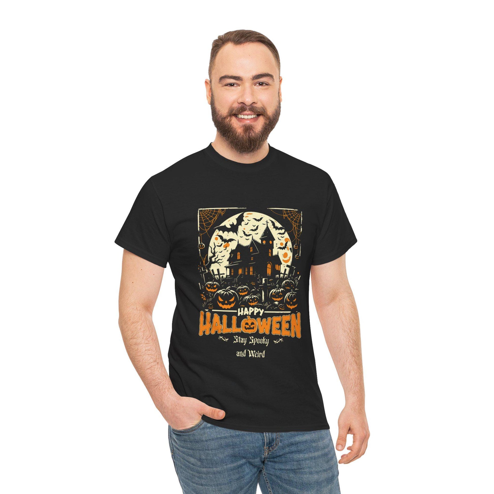 Haunted House Halloween Tee: Spooky Graphic Shirt