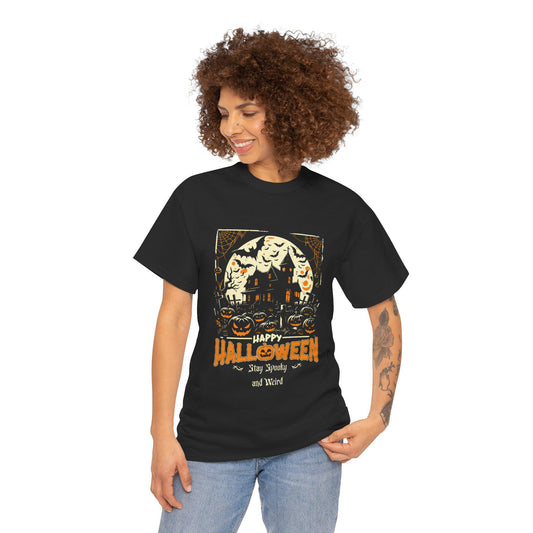 Haunted House Halloween Tee: Spooky Graphic Shirt