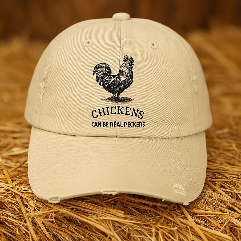 Chicken Can be Real Peckers Hat, Farmhouse Style Hat, Gift for Chicken Lovers, Casual Outdoor Cap, Trendy Farm Cap, Chicken hat