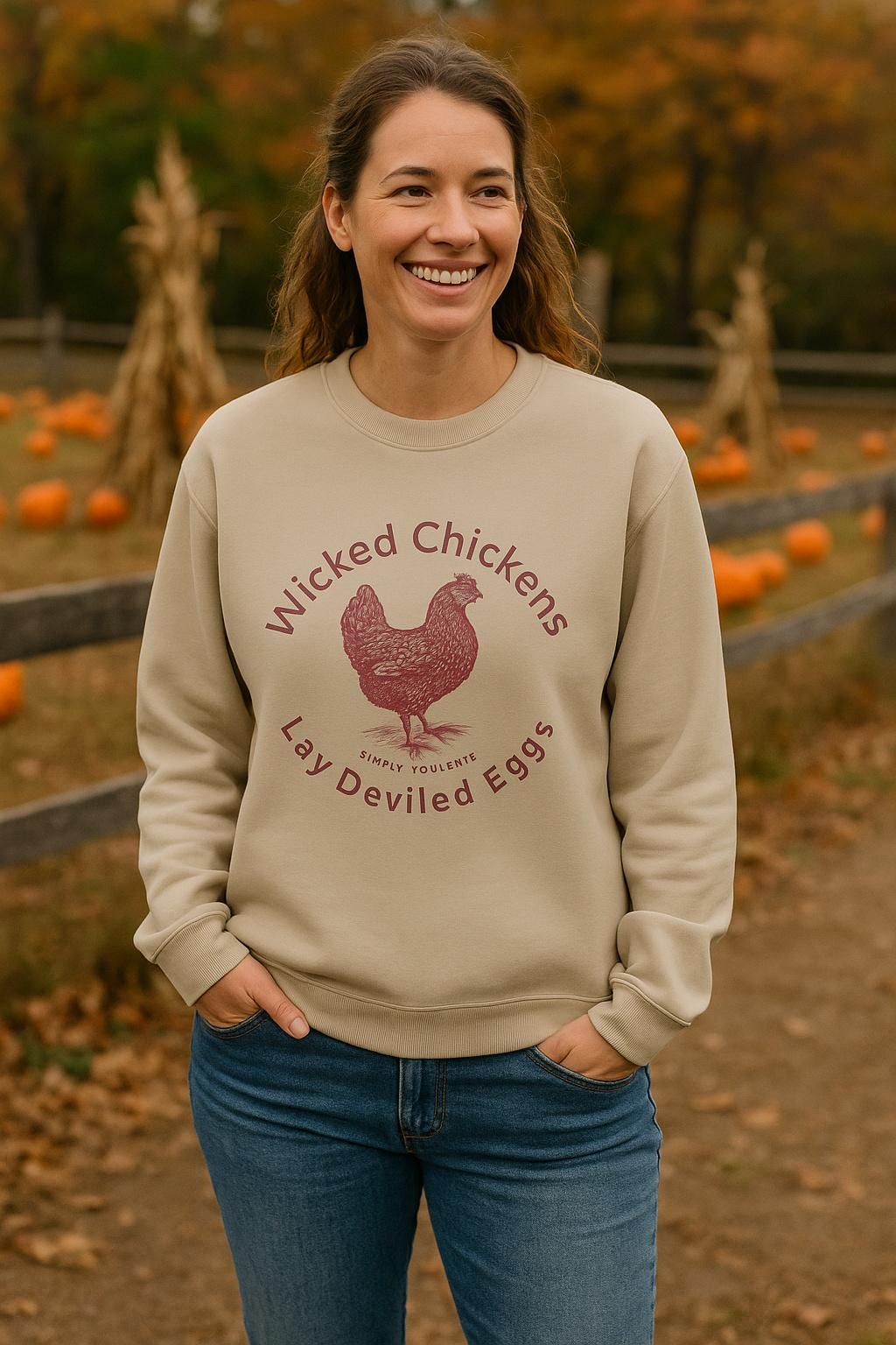 Wicked Chickens Lay Deviled Eggs T-shirt ~ funny chicken shirt, Funny farm shirt, chicken lady, farmer, chicken shirt, Chicken lover